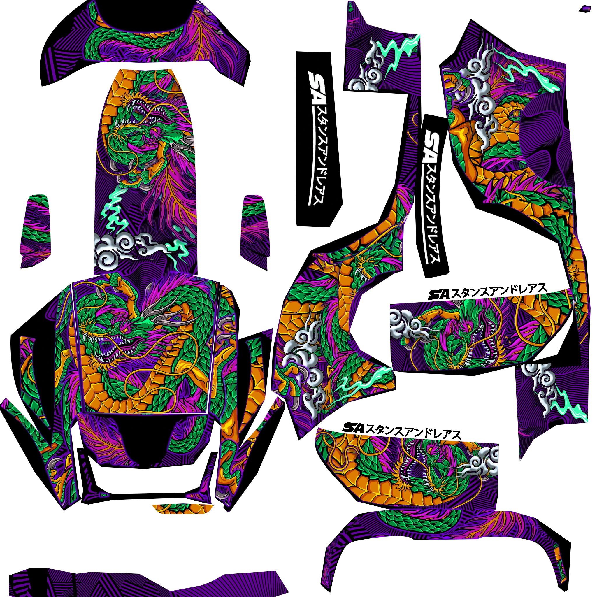 Dinka Jester RR Widebody livery 1 template