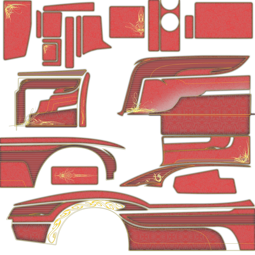 Declasse Sabre Turbo Custom livery 2 template