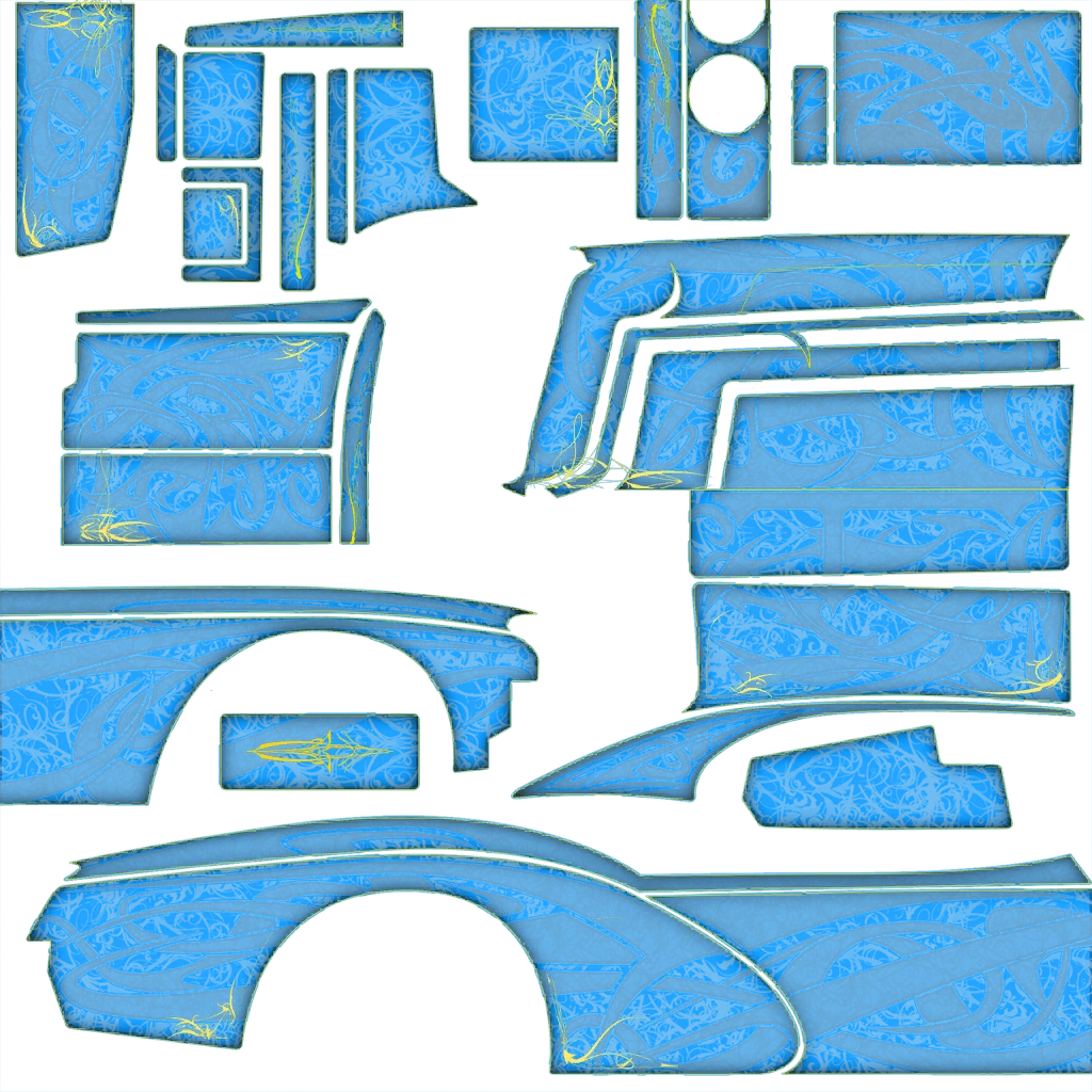 Declasse Sabre Turbo Custom livery 3 template