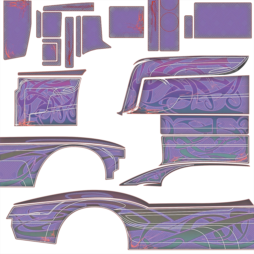 Declasse Sabre Turbo Custom livery 4 template