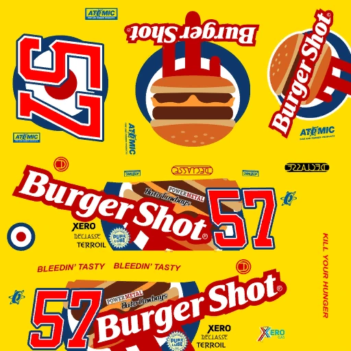Declasse Burger Shot Stallion livery 1 template